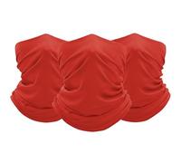 FUN FAN LINE Set da 3 Scaldacollo Multifunzionali Unisex - Rosso