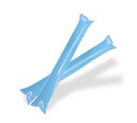 FUN FAN LINE - Set di 50 Coppie bastoni gonfiabili rumorosi. Bam Bam Thunder Accessori per l'animazione e la Festa. Clapper Maker per l'eventi Sportivi. Bang Bang Sticks. (Celeste)