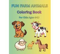 fun farm animals: coloring book
