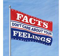 Fun Flags - Bandiere con scritta "Don't Care About Your Feelings", decorazione per camera da letto dei ragazzi, 30 x 45 cm