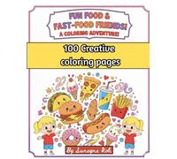 Fun food coloring book for kids: Yummy World Coloring Book