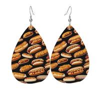 (Fun Food Hot Dogs) Orecchini Da Donna Leggera Pendenti Moda Orecchini Per Feste Tutti I Giorni