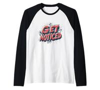 Fun Get Noticed Outfit per adulti e bambini Maglia con Maniche Raglan