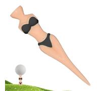 Fun Golf Tees, Bikini Golf Training Tees, 8.5cm/3.34 Inches Novelty Sports Accessories, Eye-Catching Design, Reusable Flexible Material for Beginners, Backyard, Driving Range, Course