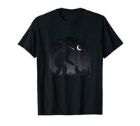 Fun Hand Boop Nose Bigfoot Sasquatch Cat Percorso Nascosto Maglietta