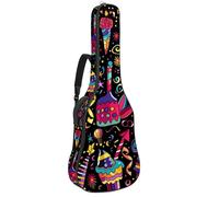 Fun Happy Birthday Letters 41 42 "Custodia per chitarra acustica con tracolla regolabile Borsa per chitarra con gancio posteriore, adatta per chitarre elettriche, bassi, chitarre classiche, ukulele,