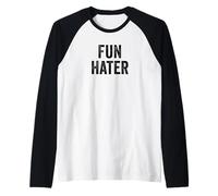 Fun Hater Negative Grouch Dad And Grandpa Sarcasm Design Maglia con Maniche Raglan