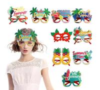 Fun Hawaiian Sunglasses, Beach Sunglasses, Fun Kids Party Favors For Kids, 9 Pair Funny Hawaiian Glasses, Fancy Dress Props, Adults, Pool Photo Booth Prop, Cool Accessories, Tropical Vacation