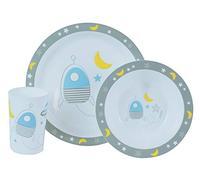 Fun House 005668 - Set da pranzo per microonde con 1 piatto, 1 ciotola e 1 bicchiere per bambini