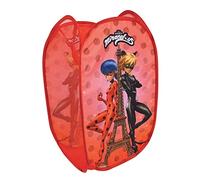 FUN HOUSE 713611 MIRACULOUS LADYBUG PANIER A LINGE POP UP H.60 X L.35 X P.35 CM