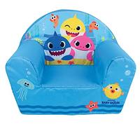 Fun House Fauteuil Garantie pour Enfant 713375 Baby Shark Poltrona Club Origine Francia, Garanzia per Bambini, L.52 x P.33 x H.42 cm, Tessuto