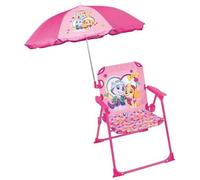 FUN HOUSE - Pat'patrouille Stella Everest Sedia Da Campeggio Pieghevole - H. 38.5 X L. 38.5 X P. 37.5 Cm - Con Ombrellone 65 Cm