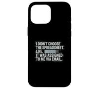 Fun I Didn't Choose the Spreadsheet Life Finance Accounting Custodia per iPhone 16 Pro Max