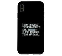 Fun I Didn't Choose the Spreadsheet Life Finance Accounting Custodia per iPhone XS Max