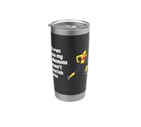 Fun I Run So My Demons Can't Catch Me Exercise Humor Design Bicchiere termico in acciaio inox doppia parete