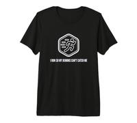 Fun I Run So My Demons Can't Catch Me Exercise Humor Design Maglietta Premium