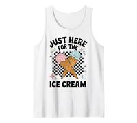 Fun Ice Cream Lover - Just Here for The Ice Cream Canotta