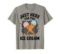 Fun Ice Cream Lover - Just Here for The Ice Cream Maglietta