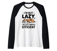 Fun I'm Not Lazy Dog, novità giocosa per i fan di Moms Dads Maglia con Maniche Raglan