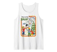 Fun in the Snow Christmas Snowman Retro Funny Adult Humor Canotta