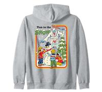 Fun in the Snow Christmas Snowman Retro Funny Adult Humor Felpa con Cappuccio
