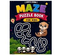 Fun & Learn Maze Puzzle Book for Kids: 24 Fun Maze Puzzle Pages for Ages 4-8