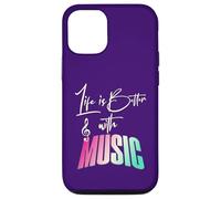 Fun Life is Better with Music Lover Musicicians Note musicali Custodia per iPhone 12/12 Pro
