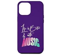 Fun Life is Better with Music Lover Musicicians Note musicali Custodia per iPhone 12 Pro Max