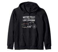 Fun Motorcycles Are My Love Language Design for Men, Women Felpa con Cappuccio