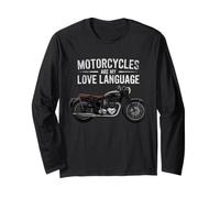 Fun Motorcycles Are My Love Language Design for Men, Women Maglia a Manica