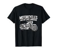 Fun Motorcycles Are My Love Language Design for Men, Women Maglietta