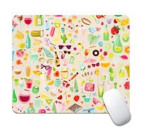 Fun On Weekdays Tappetino Mouse Soffice Tappetini per Il Mouse Base in Gomma Mousepad per Casa Pc Lavoro 25X30Cm