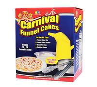 Fun Pack Foods - Carnival Funnel Cakes Deluxe Kit - Includes (2) Original Funnel Cake Mixes, Pitcher, Fry Ring & Cooking Tongs