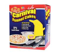 Fun Pack Foods Carnival Funnel Cakes Deluxe Kit Includes 2 Original Funnel Cake Mixes Pitcher Fry Ring Cooking Tongs