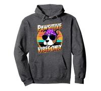 Fun Pawsitive Vibes Only Dog Cute for Moms Dad Fans Novità Felpa con Cappuccio