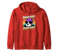 Fun Pawsitive Vibes Only Dog Cute for Moms Dad Fans Novità Felpa con Cappuccio