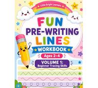 Fun Pre-Writing Lines Workbook: Volume 1: Beginner Tracing Skills - Tracing Straight Lines, Curves, Zigzags, Waves & Loops for Ages 2-4