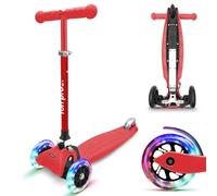 Fun Pro ONE Roller, il monopattino sicuro di alta qualità per bambini di 3 anni, ruote LED, pieghevole, per bambini piccoli maschi e femmine, monopattino per bambini, 3 4 5 6 anni