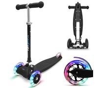 Fun Pro ONE Roller, il monopattino sicuro di alta qualità per bambini di 3 anni, ruote LED, pieghevole, per bambini piccoli maschi e femmine, monopattino per bambini, 3 4 5 6 anni