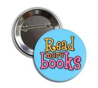 Fun Reading Is Fundamental I love Books Button Badge Pin, Alluminio, Alluminio