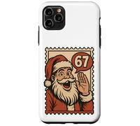 Fun Retro 67 Number Christmas Six Seven Meme Santa Claus Boy Custodia per iPhone 11 Pro Max