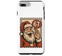 Fun Retro 67 Number Christmas Six Seven Meme Santa Claus Boy Custodia per iPhone 7 Plus/8 Plus