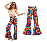 Fun Shack Abito Hippie Donna, Costume Anni 70 Halloween Donna, XXL