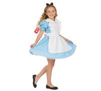 Fun Shack Alice nel Paese delle Meraviglie Bambina, Halloween Bambina | Vestito Blu, Grembiule Bianco & Cerchietto con Fiocco, Stile Fiaba, Perfetto per Halloween, Ideale per il Gioco di Ruolo
