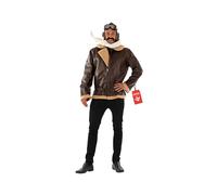 Fun Shack Costume Aviatore Uomo - Tuta Pilota Aereo con Cappello, Abito per Carnevale, Halloween, Compleanni e Party, M