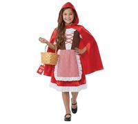 Fun Shack Costume Cappuccetto Rosso Bambina, Fiaba Halloween Bambina, S