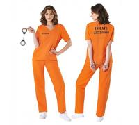 Fun Shack Costume Carcerato Donna - Tuta Arancione Prigioniera per Halloween, Compleanni e Party, Vestito Carcerata Donna, L