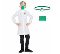 Fun Shack Costume Carnevale Bambino Dentista, Vestito Carnevale Bambino Dentista, Camice Dottore Bambino, Vestito Scienziato Pazzo Bambino, Costume Scienziato Pazzo Bambino L