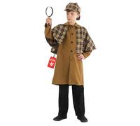 Fun Shack Costume da detective vittoriano per ragazzi, vestito da detective per la Giornata mondiale del libro, costume divertente, taglia S