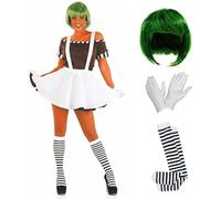 Fun Shack Costume E Parrucca Donna Fabbrica Di Film, Abito Carnevale Donna, Costume Halloween Donna M